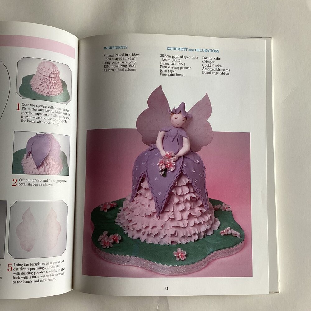 Vintage Children's Birthday Cakes Cookbook by Mary Ford Step-by-Step Hardcover - Picture 6 of 15
